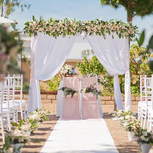 Pcs white backdrop curtain - 2,